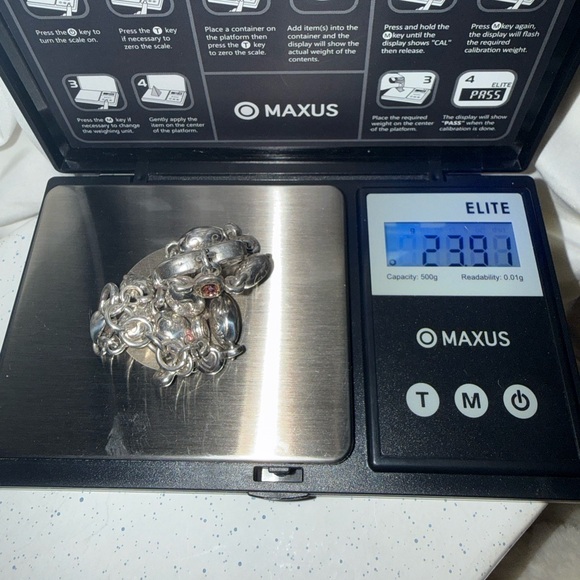 Brighton Silver Plated Cancer Aware Bracelet with Pink Accents and Heart Charm - Picture 7 of 11